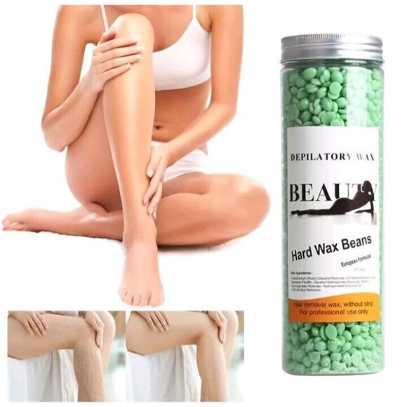 Hard Wax Beads Beans All Waxing Types Depilatory Hair Removal Warmer Heater 400G - Picture 1 of 5